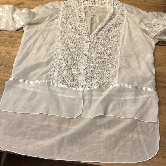 ANTHROPOLOGIE ⭐️ TINY LACE BLOUSE - Picture 5 of 13